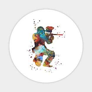 Paintball player Magnet